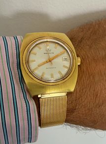 Vintage Marvin Swiss Mechanical Gold Plated Automatic wristwatch