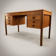 Mid-Century Danish Modern Teak Desk by Domino Mobler