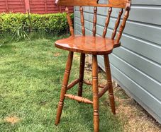 Tall chair/ bar stool with back