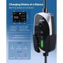 7.4 kW 32A, Type 2 Portable EV Charger, Single Phase Electric Vehicle Car Charger with 6 m Charging Cable, CEE Plug, LCD Screen, Adjustable EV Charging Station, IP66 Control Box Image 4
