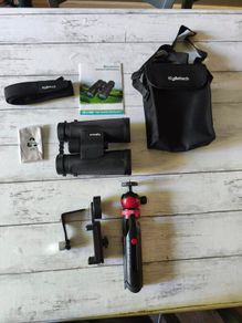 Waterproof Binoculars with Tripod & Phone Adapter, BAK-4 Prisms, FMC Lens for Bird Watching, Hiking & Stargazing