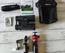 Waterproof Binoculars with Tripod & Phone Adapter, BAK-4 Prisms, FMC Lens for Bird Watching, Hiking & Stargazing