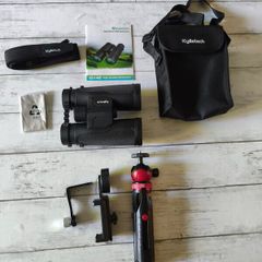 Waterproof Binoculars with Tripod & Phone Adapter, BAK-4 Prisms, FMC Lens for Bird Watching, Hiking & Stargazing