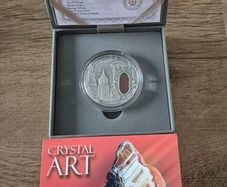 Niue 2 Dollars Mysteries of Wawel Crystal Art Agate Silver Coin 2013 Antique