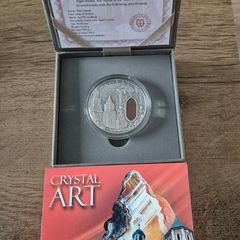Niue 2 Dollars Mysteries of Wawel Crystal Art Agate Silver Coin 2013 Antique