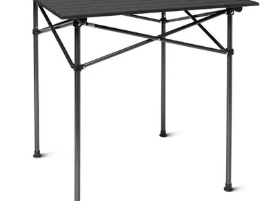 Camping Table, Tall, 70.4 cm W x 70.4 cm (D) x 69.9 cm H Black