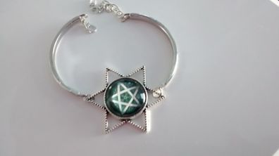 Wiccan Occult Pentagram Bangle