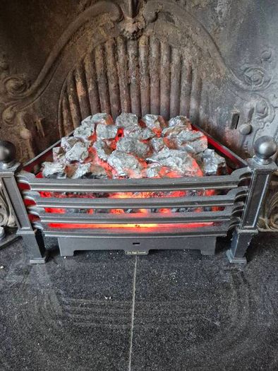 electric coal effect fire basket