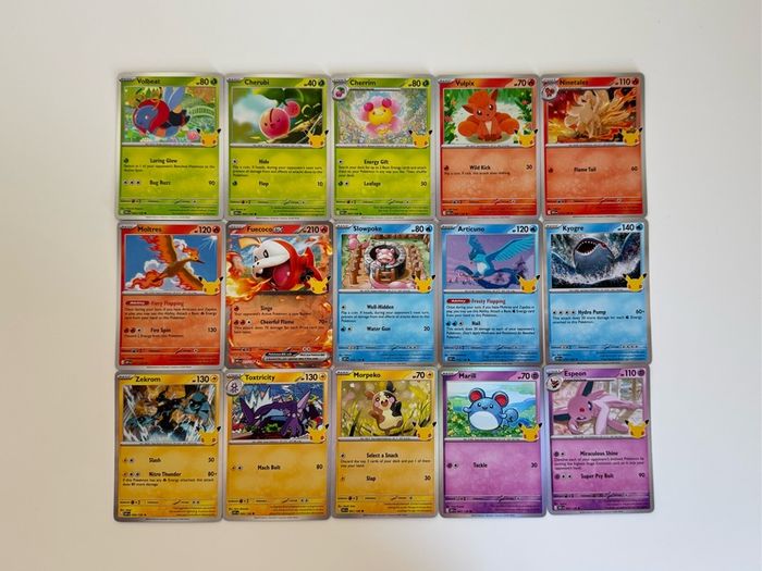 Pokemon 30th Celebration TCG Card Lot of 70 Cards