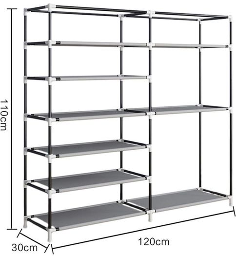 Shoe Rack Shoe Storage Boot Style Hode up to 27 Pairs Shoes With Non-woven Fabric Cover,Grey MULTIPLE COLOURS AVAILABLE (FREE POSTAGE)