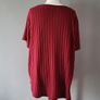 Shein burgundy ribbed top, Size 3XL / UK22 Image 4