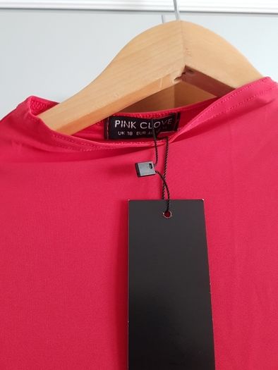 ladies asymmetric high neck dress BNWT
