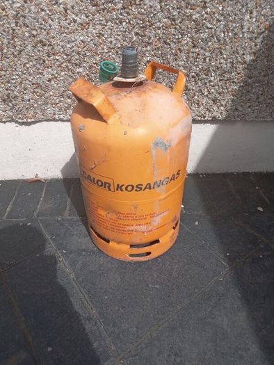 gas bottles (around half full)