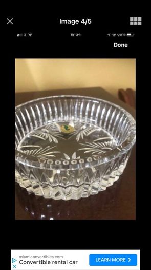 Waterford Crystal Millennium Wine Coaster