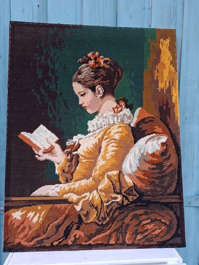Vintage Needlework Picture