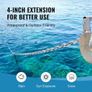 Boat Anchor Chain, 1/4" x 4', 1700 lbs. WLL/4800 lbs. BS, 316 Stainless Steel Marine Grade Anchor Lead Chain with Dual Lock Ring Shackles for Boats Image 2