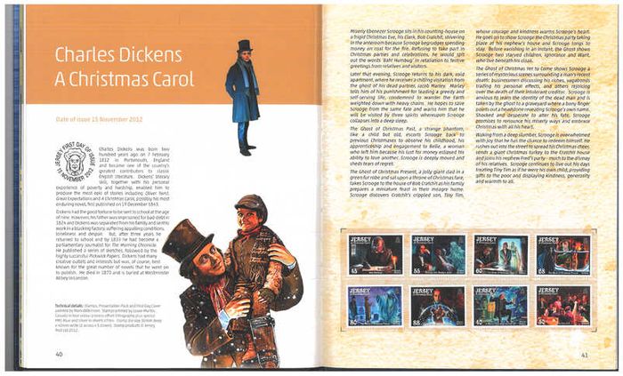 2012 Jersey Stamp Year Book (hardback) issued by Jersey Post includes 23 images of contents