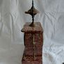 Ornate Antique rose Marble Mantel Clock circa 1900s Working Beautiful Image 6