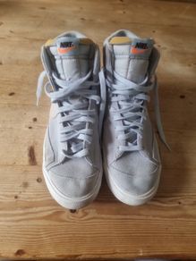 Nike shoesLightly used Nike Blazer Mid '77 PRM Vintage Bone Coconut Milk Grey/Light Blue   Mens Size 10/45