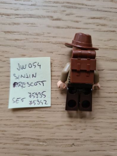lego jw054 sinjin prescott, set jurassic world 75935, 75942