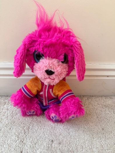 Scruff-A-Luvs Pink Puppy Dog Soft Plush approx. 23 cm. Used Dirty Please see photos