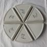 Italian Vintage & Unique Hand Painted Triangular Hors D'oeuvre/Tapas Dishes Image 3