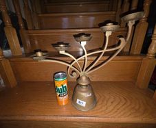 CRAZY CHEAP Waterford Crystal Eagle & Waterford Crystal Tralee Bowl & Bronze Metal Art Nouveau period Vintage Large Candelabra - early 1900's