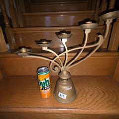 CRAZY CHEAP Waterford Crystal Eagle & Waterford Crystal Tralee Bowl & Bronze Metal Art Nouveau period Vintage Large Candelabra - early 1900's