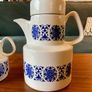 Vintage Ceramic 1970s Arklow Larne Pottery Coffee Pot and Milk Jug or Creamer Image 2
