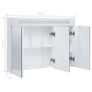 LED Bathroom Mirror Cabinet 88x13x62 cm Image 8