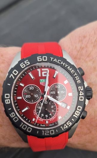 TAG Heuer Formula 1 Red Dial Chronograph 43mm