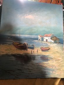 Lovely Vintage Oil on Canvas
