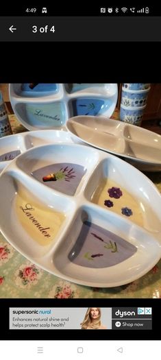 melamine/ picnic wear, 4 serving dishes with 7 tumblers.