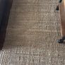190 by 290 app woven brown rustic jute sisal hand knotted rug Image 8
