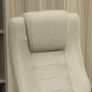 Linen-look office chair, height-adjustable, rocking function, 5 casters, Beige Image 3