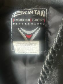 Men's Biker style leather waistcoat