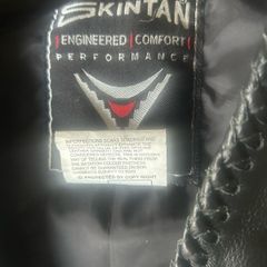 Men's Biker style leather waistcoat