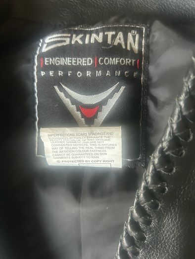 Men's Biker style leather waistcoat