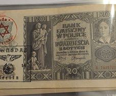 1940 poland 20 zlotych banknote