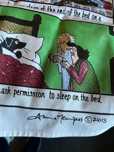 Novelty tea towel