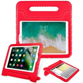 For Apple iPad 10.2" 2021 9th Gen Kids Case Shockproof Cover With Stand Red