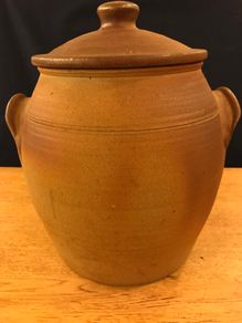 Hand thrown Pottery storage container
