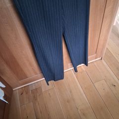 Sophie B Pin Striped Grey Trousers Size 10