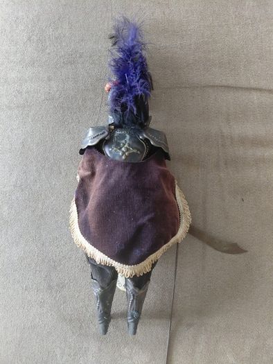 Vintage Sicilian Marionette Knight puppet hand painted wooden head