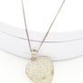 Vintage Cubic Zirconia Heart 925 Silver Necklace Image 6