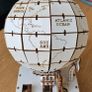 Quirky, fun, wooden wood world globe, functional movement Image 4