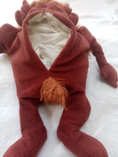 Taz Looney Tunes Soft Toy with Velcro opening pouch for PJs