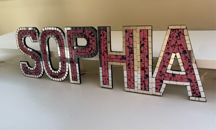 Sophia mirrored wall art