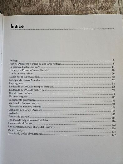 Harley Davidson. Spanish Version.  First Edition Large Volume Hardback In Good Condition  See Photos For Same.