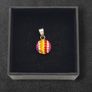 925 Sterling Silver Crystal Rhinestone Rainbow Charm Image 2